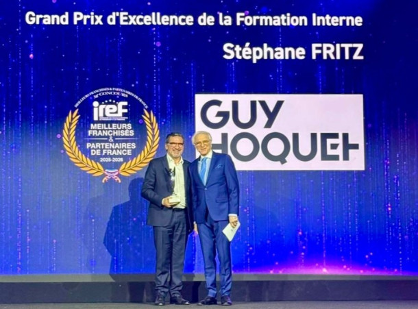 L'IREF décerne le "Grand Prix d'Excellence de la Formation Interne 2025" à Guy Hoquet l'Immobilier